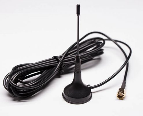 吸盤(pán)天線(xiàn)3Gwifi天線(xiàn)組件接RG174黑色同軸線(xiàn)焊SMA公頭